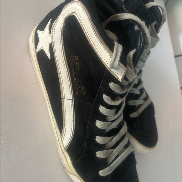 Golden Goose Denim High tops worn only once size 8 womens or men’s 6 - Picture 4 of 6